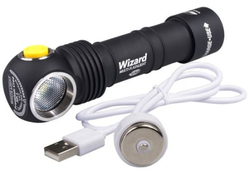 Фонарь Armytek Wizard Magnet USB XP-L (белый свет)+18650 Li-Ion F05401SC фото 4