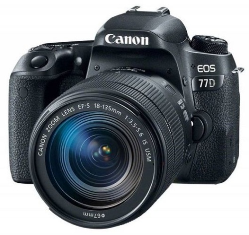 Цифровой фотоаппарат Canon EOS 77D черный 1892C004 фото 3