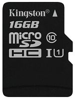 Карта памяти Micro SDHC Kingston 16GB SDC10G2/16GBSP