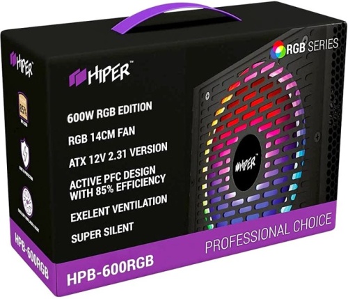 Блок питания Hiper 600W HPB-600RGB