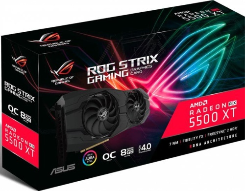 Видеокарта PCI-E ASUS 8192Mb ROG-STRIX-RX5500XT-O8G-GAMING фото 9