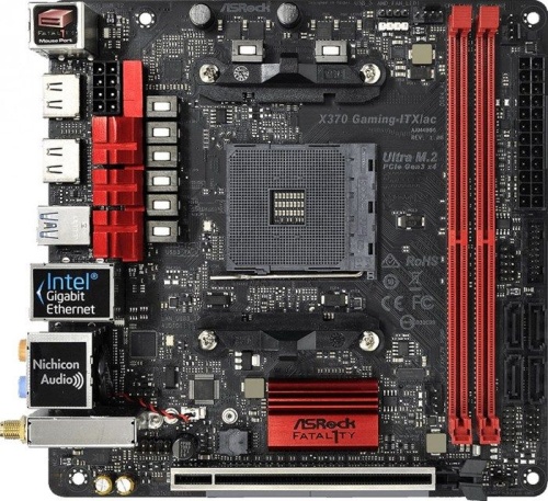 Мат. плата SocketAM4 ASRock X370 GAMING-ITX/AC