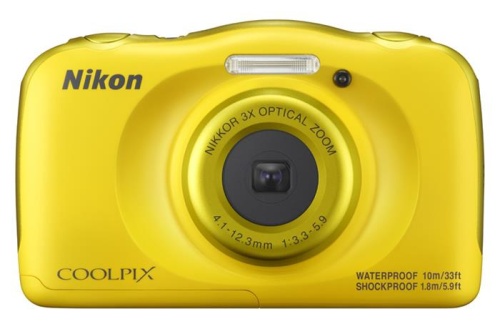 Цифровой фотоаппарат Nikon CoolPix W100 желтый VQA013K001