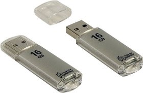  USB flash Smart Buy 16Gb V-Cut Silver USB 2.0 (SB16GBVC-S)