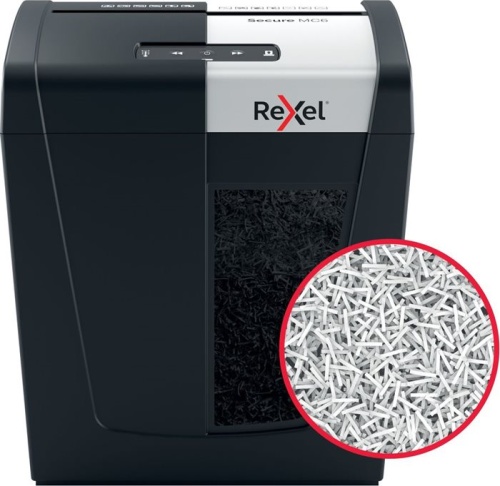 Уничтожитель бумаг (шредер) Rexel Secure MC6 EU черный 2020130EU фото 3