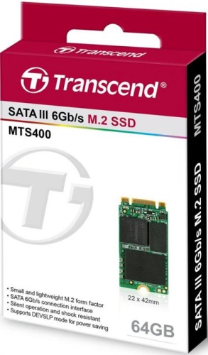 Накопитель SSD M.2 Transcend 64GB M.2 SSD MTS 400 series TS64GMTS400 фото 3