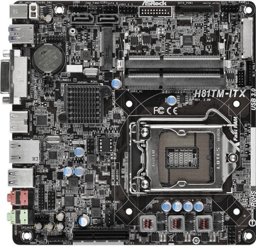 Мат. плата Socket1150 ASRock H81TM-ITX R2.0