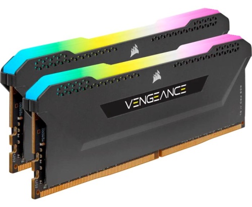 Модуль памяти DDR4 Corsair Vengeance RGB Pro SL 16Gb (2x8Gb) CMH16GX4M2Z4000C18 Black