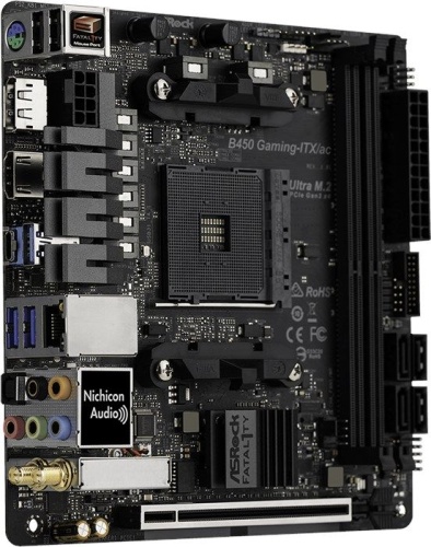 Мат. плата SocketAM4 ASRock B450 GAMING-ITX/AC фото 3