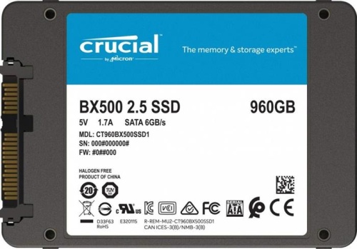 Накопитель SSD SATA 3.5 Crucial CT960BX500SSD1 фото 4 Накопитель SSD SATA 3.5 Crucial CT960BX500SSD1 фото 4