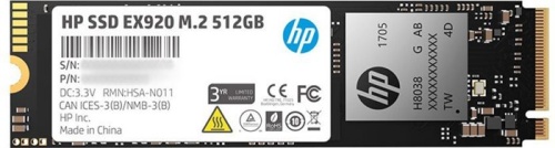 Накопитель SSD M.2 Hewlett Packard 512GB EX920 2YY46AA Накопитель SSD M.2 Hewlett Packard 512GB EX920 2YY46AA