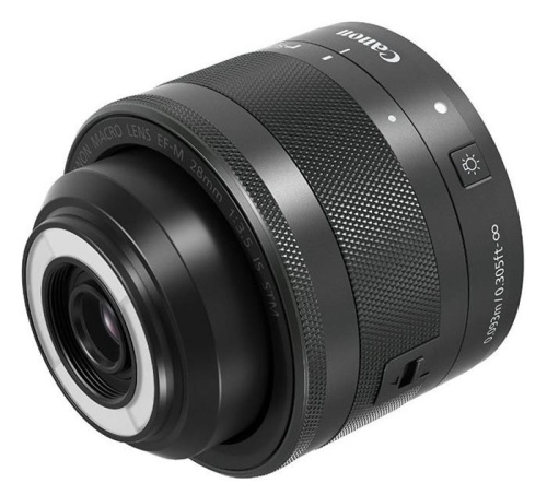 Объектив Canon EF-M STM (1362C005) 28мм f/3.5 Macro черный фото 5