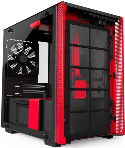 Корпус HTPC NZXT CA-H200W-BR H200i BLACK/RED фото 4