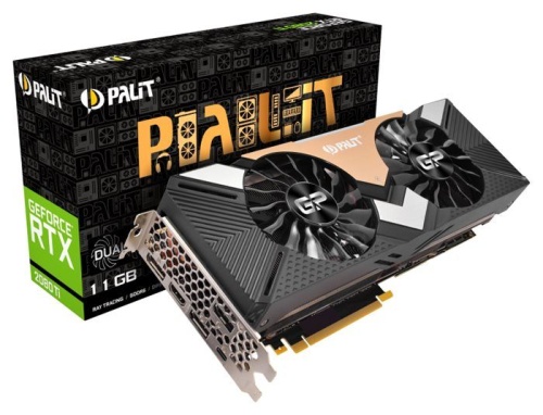 Видеокарта PCI-E Palit 11264Mb DUAL 11G PA-RTX2080Ti NE6208T020LC-150A фото 7