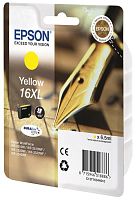 Оригинальный струйный картридж Epson T1634 (желтый) C13T16344010