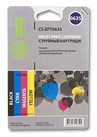 Картридж струйный совместимый Cactus CS-EPT0635 черный/голубой/пурпурный/желтый набор карт.