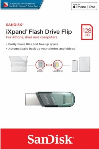 Накопитель USB flash SanDisk 128GB SanDisk iXpand Flip SDIX90N-128G-GN6NE фото 5