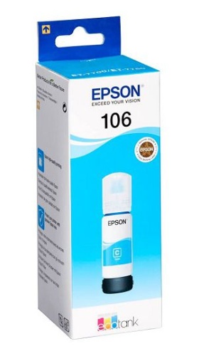 Оригинальный струйный картридж Epson 106C C13T00R240 голубой