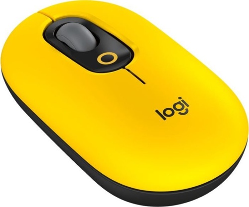 Беспроводная мышь Logitech POP Mouse with emoji желтый/черный 910-006546 фото 2