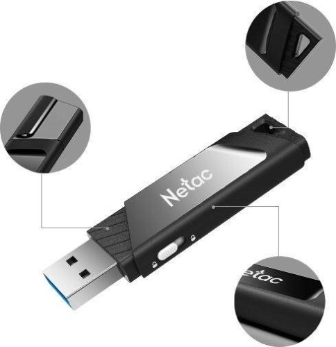 Накопитель USB flash Netac 32Gb U336 NT03U336S-032G-30BK черный фото 6