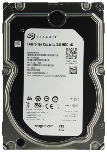 Жесткий диск SAS HDD Seagate 2000Gb (2Tb) Enterprise Capacity ST2000NM0045