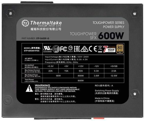 Блок питания Thermaltake 600W Toughpower SFX600 PS-STP-0600FPCGEU-G фото 5