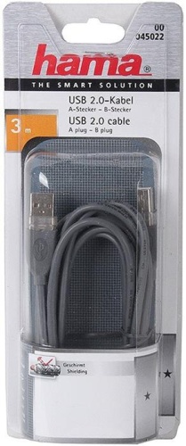 Кабель USB2.0 A-B Hama H-45022 фото 2