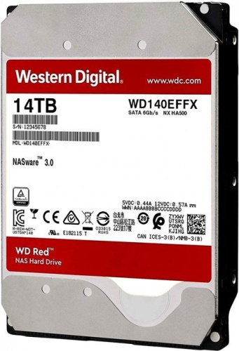 Жесткий диск SATA HDD Western Digital 14Tb NAS Red WD140EFFX