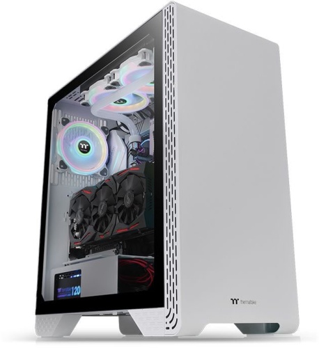 Корпус Miditower Thermaltake S300 TG Snow белый CA-1P5-00M6WN-00