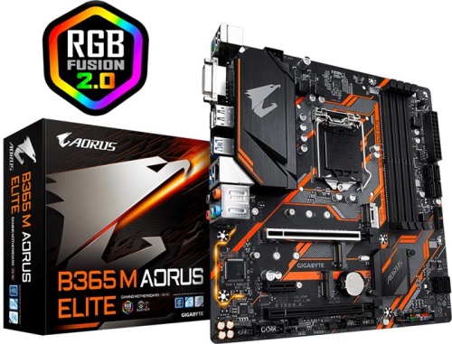 Мат. плата Socket1151v2 GIGABYTE B365 M AORUS ELITE RTL фото 5