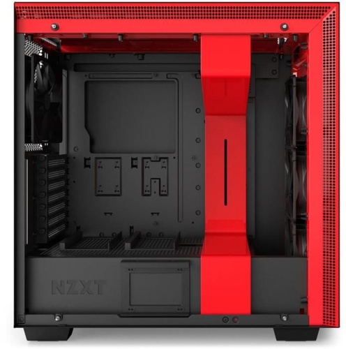 Корпус Miditower NZXT CA-H700W-BR H700i SMART MATTE BLACK/RED фото 6