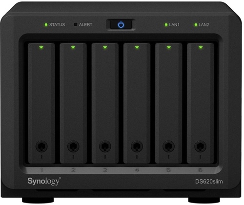 Сетевое хранилище данных (NAS) Synology 6BAY NO HDD DS620SLIM