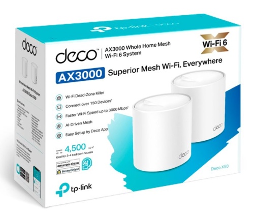 Бесшовный Mesh роутер TP-Link Deco X50(2-Pack) DECO X50(2-PACK) фото 2