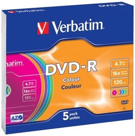 Диск DVD-R Verbatim 4.7ГБ 16x 43557