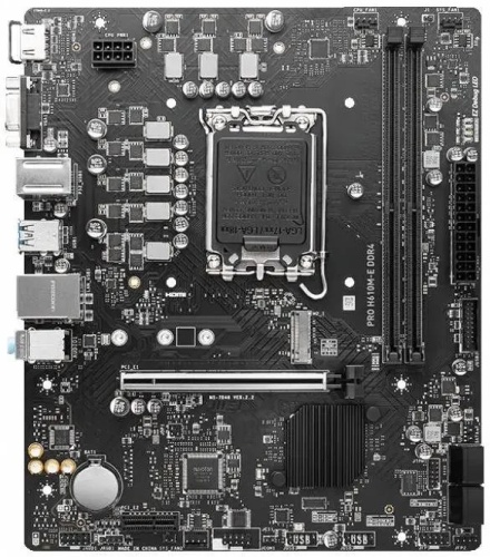 Мат. плата Socket1700 MSI PRO H610M-E DDR4 фото 2