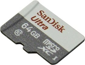   micro SDXC SanDisk 64GB Class 10 Ultra Android UHS-I SDSQUNB-064G-GN3MN