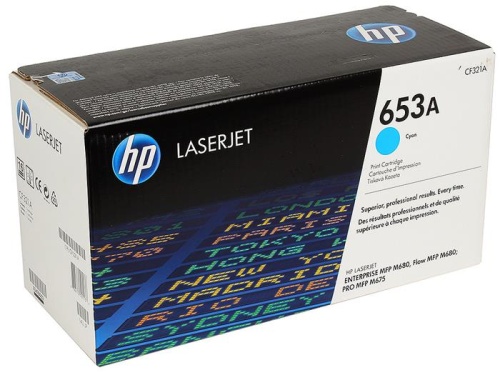 Оригинальный лазерный картридж Hewlett Packard 653A Cyan LaserJet (CF321A)