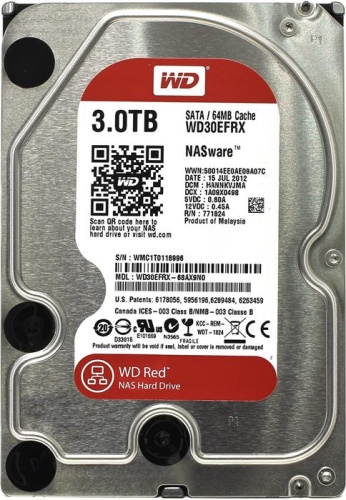 Жесткий диск SATA HDD Western Digital 1000ГБ WD30EFRX