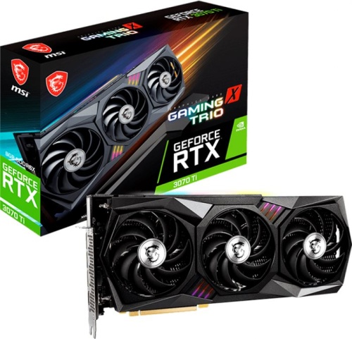 Видеокарта PCI-E MSI 8Gb GeForce RTX3070 Ti (RTX 3070 TI GAMING X TRIO 8G) RTL фото 6