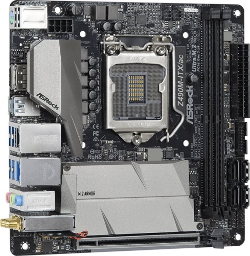 Мат. плата Socket1200 ASRock Z490M-ITX/AC фото 3