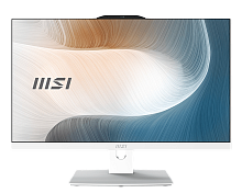 MSI Modern AM242P 1M AiO 23,8" FHD (1920x1080)IPS AG Non-touch, Core i5-120U (1.4GHz), 16Gb DDR5(2*8GB), 512GB SSD M.2, Intel UHD, WiFi, BT, camera, WirelessKB,mouse Eng/Rus, No OS,1y,White