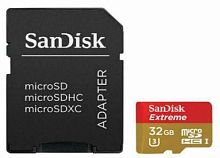 Карта памяти Micro SDHC SanDisk 32GB UHS-I W/A SDSQXAF-032G-GN6AA