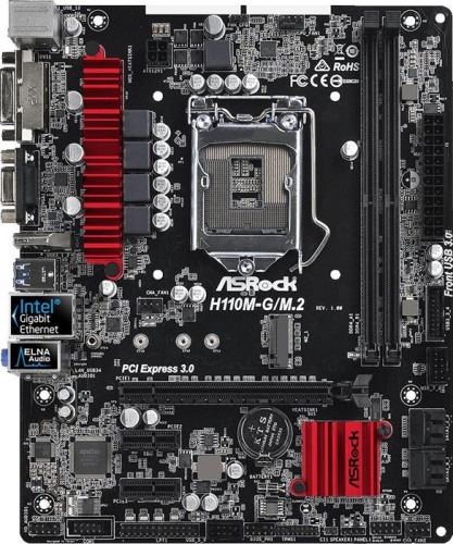 Мат. плата Socket1151 ASRock H110M-G/M.2