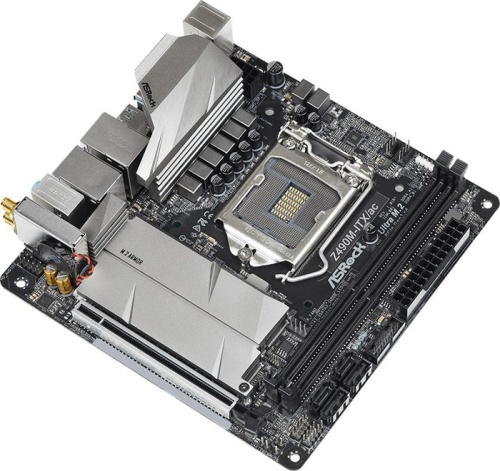 Мат. плата Socket1200 ASRock Z490M-ITX/AC фото 2