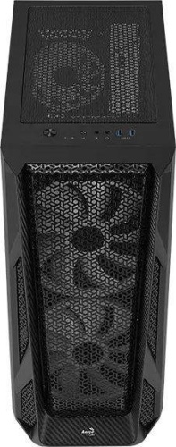 Корпус Miditower Aerocool AirHawk Duo-G-BK-v1 черный ACCM-PB19033.11 фото 9