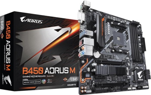 Мат. плата SocketAM4 GIGABYTE B450 AORUS M фото 5