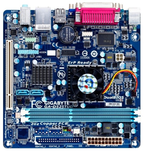 Мат. плата с CPU GIGABYTE GA-D525TUD