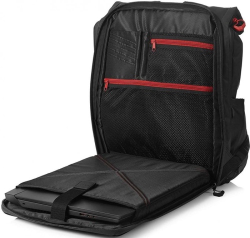 Рюкзак для ноутбука Hewlett Packard 17.3 OMEN X Transceptor Backpack черный/красный (3KJ69AA) фото 2