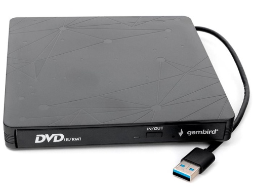 Внешний привод DVD±RW Gembird DVD-USB-03 черный (DVD-USB-03)