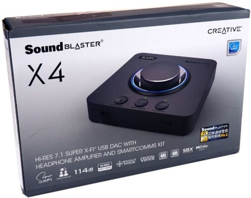 Аудиокарта Creative Sound Blaster X4 70SB181500000 Аудиокарта Creative Sound Blaster X4 70SB181500000